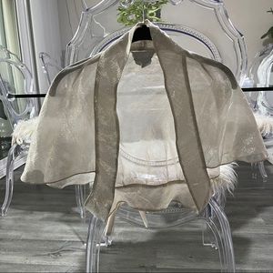 Badgley Mischka Silk Bolero/Shrug